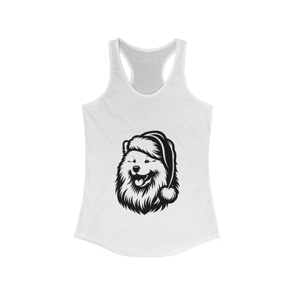 Santa Paws Samoyed Women's Racerback Tank