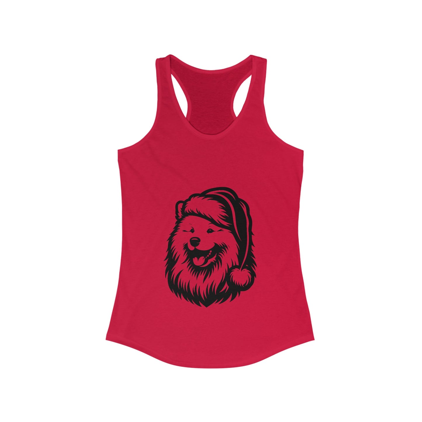 Santa Paws Samoyed Women's Racerback Tank