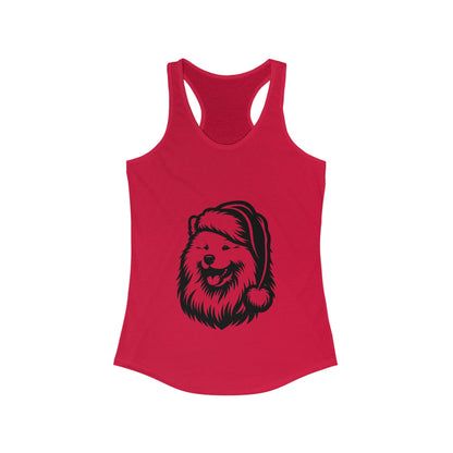 Santa Paws Samoyed Women's Racerback Tank