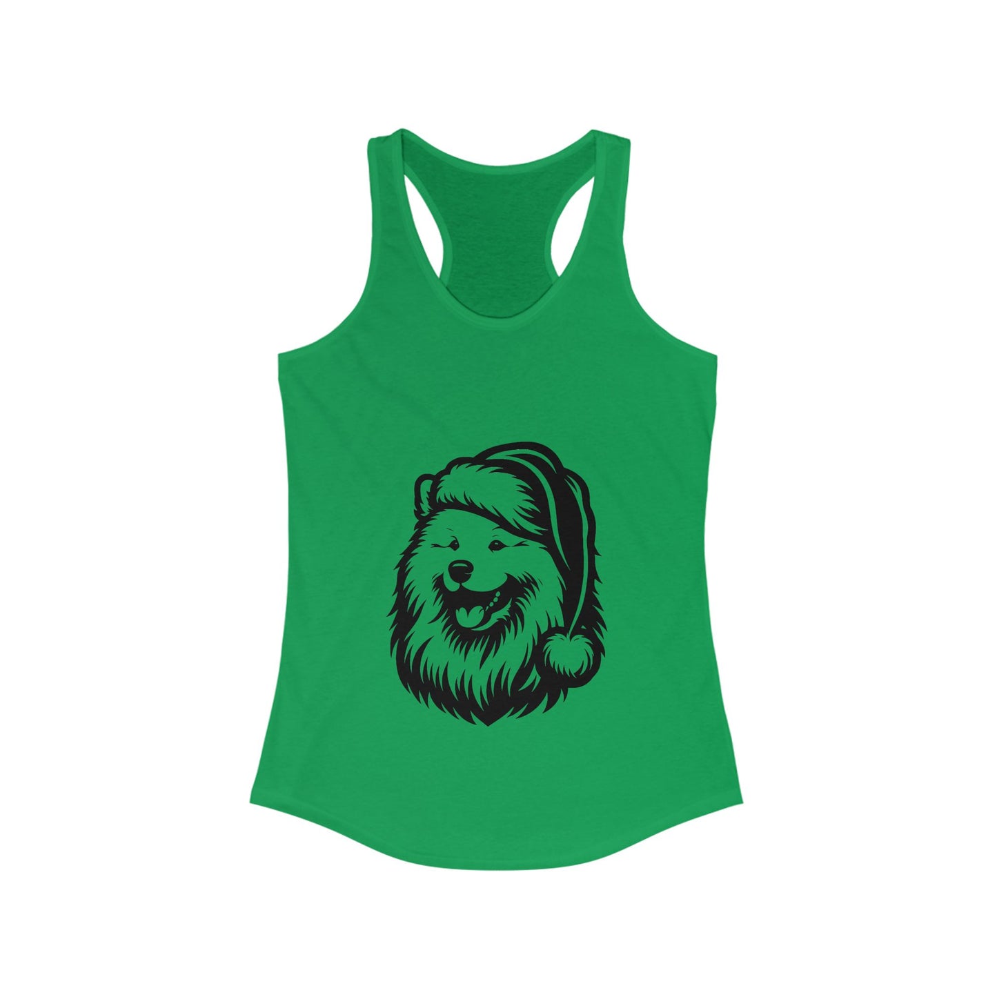 Santa Paws Samoyed Women's Racerback Tank