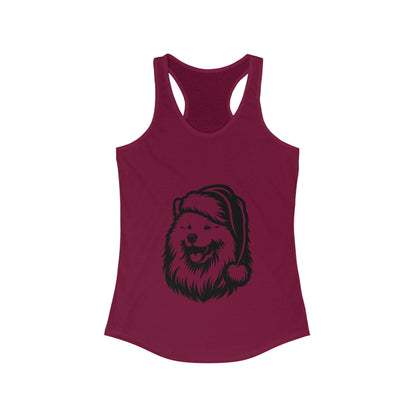 Santa Paws Samoyed Women's Racerback Tank