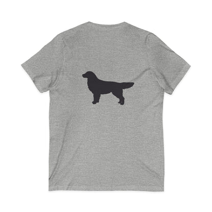 Golden Silhouette Unisex Short Sleeve V-Neck Tee