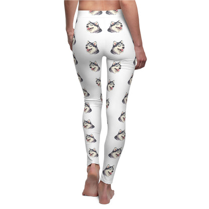 Malamute Head Women's Ankle Leggings