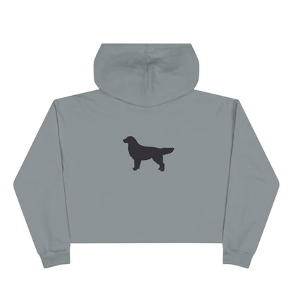 Golden Silhouette Women's Crop Hoodie