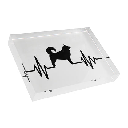 My Heart Beats For Malamutes Acrylic Photo Block