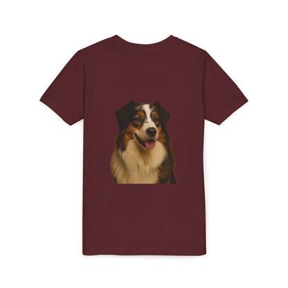 Aussie Head Youth Unisex Short Sleeve Crewneck Tee