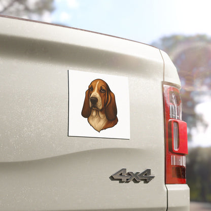 Basset Hound Head Indoor/Outdoor Magnet