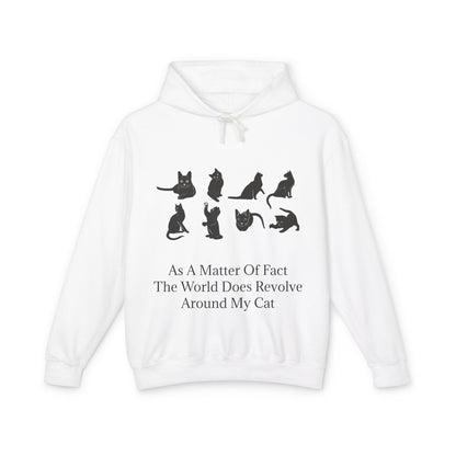 Matter Of Fact Cat Unisex Lightweight Hoodie
