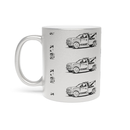 Wheel Lift Tow Truck Metallic Coffee Mug