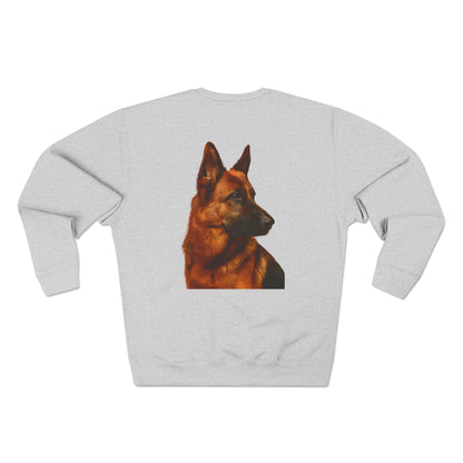 German Shepherd Head Unisex Crewneck Sweatshirt