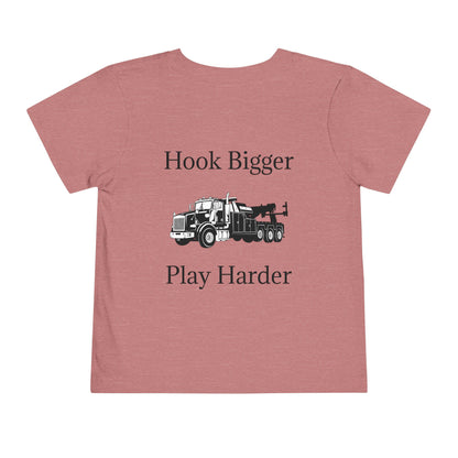 Hook Bigger Toddler Unisex Short Sleeve Crewneck Tee