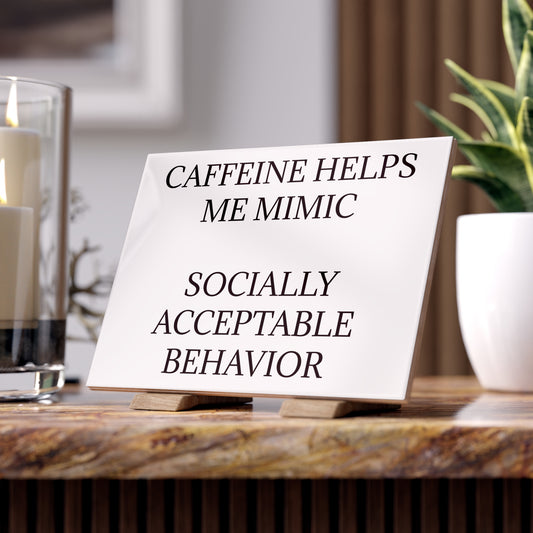 Socially Acceptable Ceramic Photo Tile