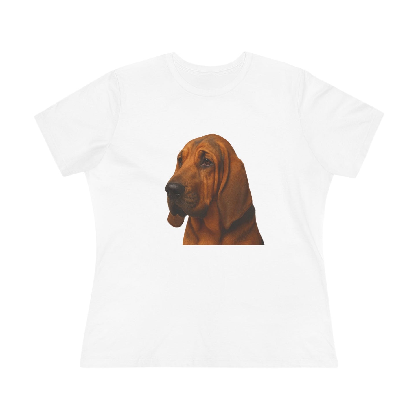 Bloodhound Head Women's Short Sleeve Crewneck Tee
