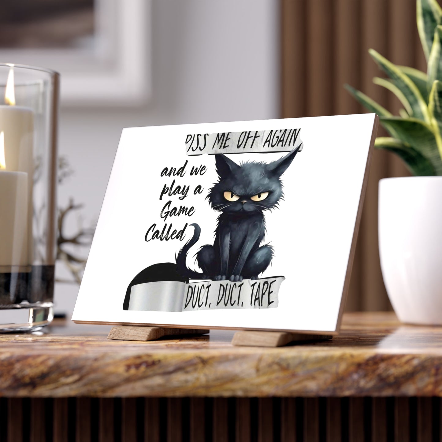 Duct, Duct, Tape Ceramic Photo Tile