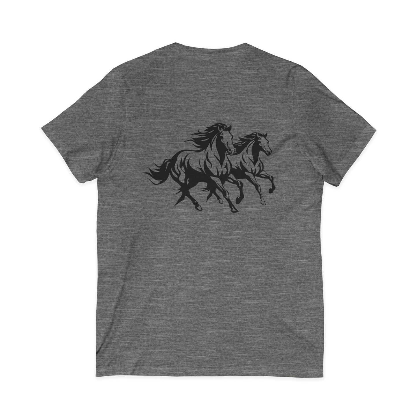 Horsin' Around Unisex Short Sleeve V-Neck Tee