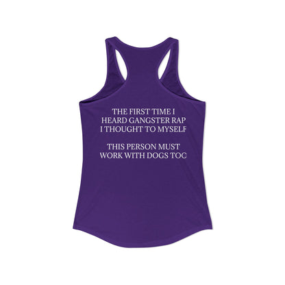 Gangster Rap Women's Racerback Tank