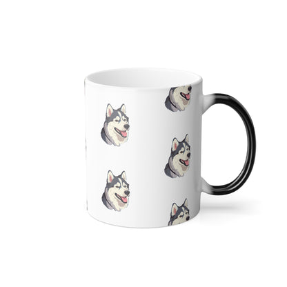Malamute Head Color Changing Mug