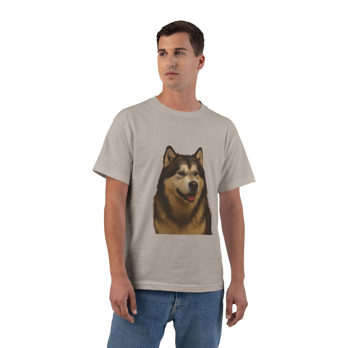 Malamute Head Men's Short-Sleeve Crewneck Tee