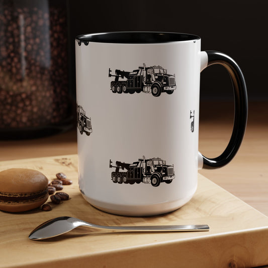Heavy Tow Truck 2-Tone Coffee Mug