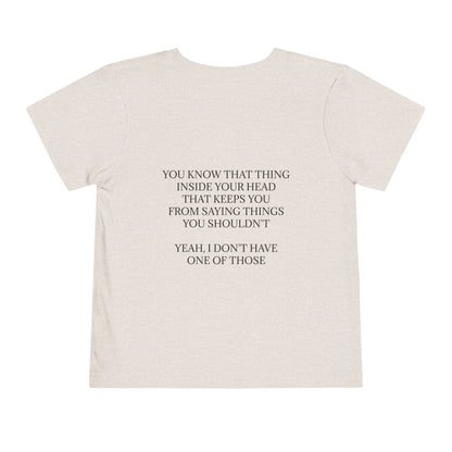 No Filter Toddler Unisex Short Sleeve Crewneck Tee