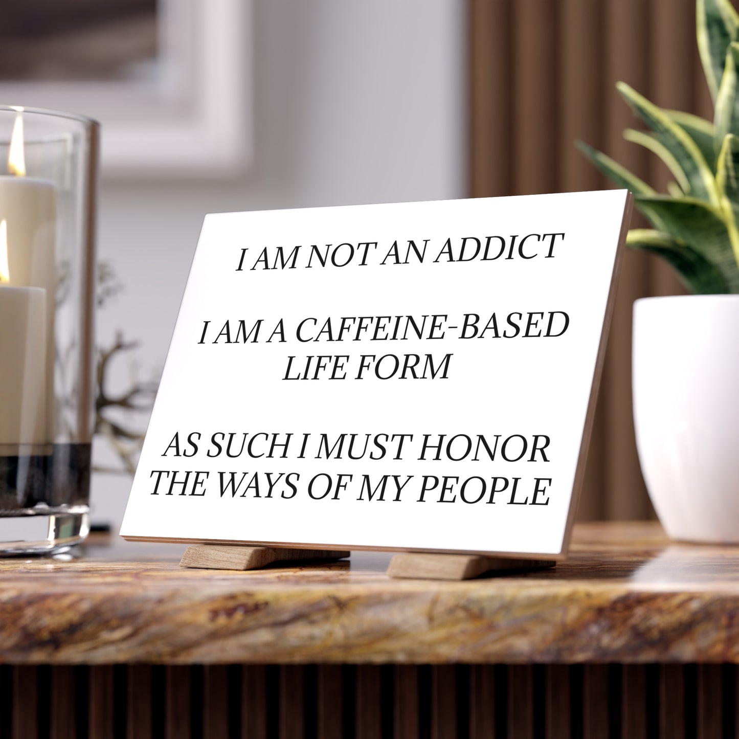 Not An Addict Ceramic Photo Tile