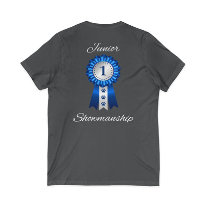 Junior Showmanship Unisex Short Sleeve V-Neck Tee