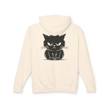 Angry Cat Unisex Lightweight Hoodie