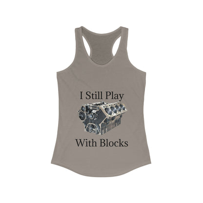 Play With Blocks Women's Racerback Tank