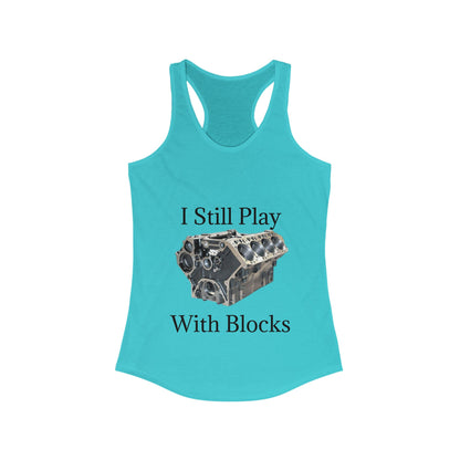 Play With Blocks Women's Racerback Tank