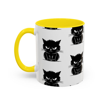 Angry Cat 2-Tone Coffee Mug