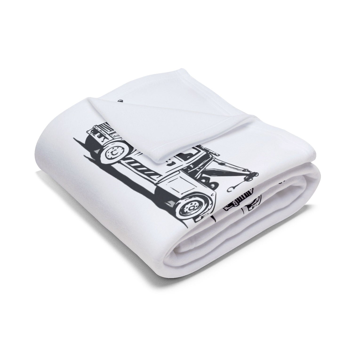 Wheel Lift Tow Truck Arctic Fleece Blanket