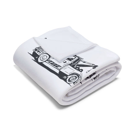Wheel Lift Tow Truck Arctic Fleece Blanket