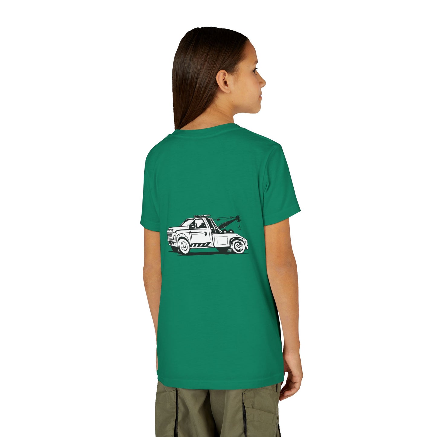 Wheel Lift Tow Truck Youth Unisex Short Sleeve Crewneck Tee