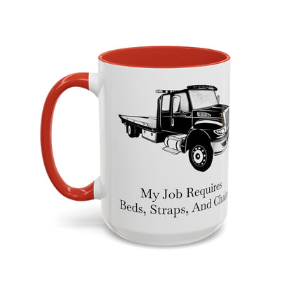 Beds, Straps, And Chains 2-Tone Coffee Mug