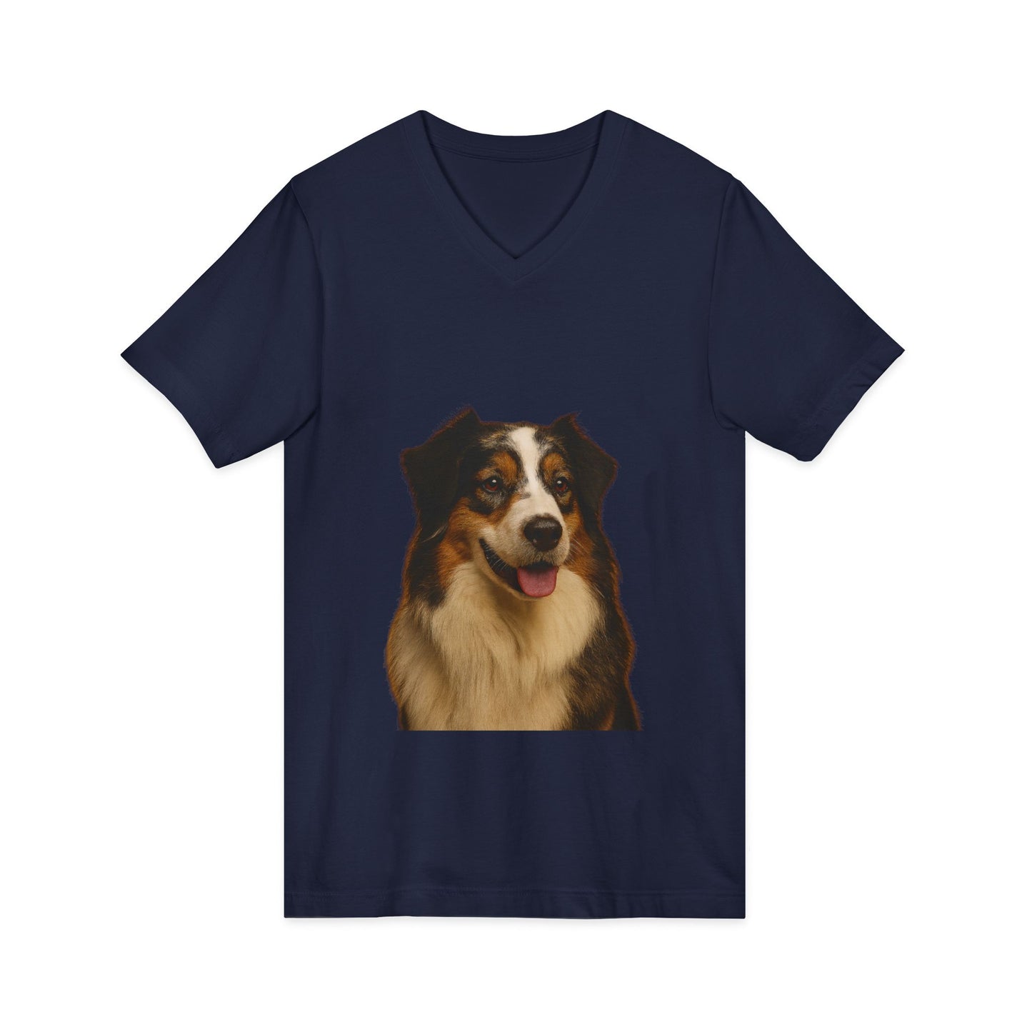 Aussie Head Unisex Short Sleeve V-Neck Tee