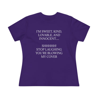 Blowing My Cover Women's Short Sleeve Crewneck Tee