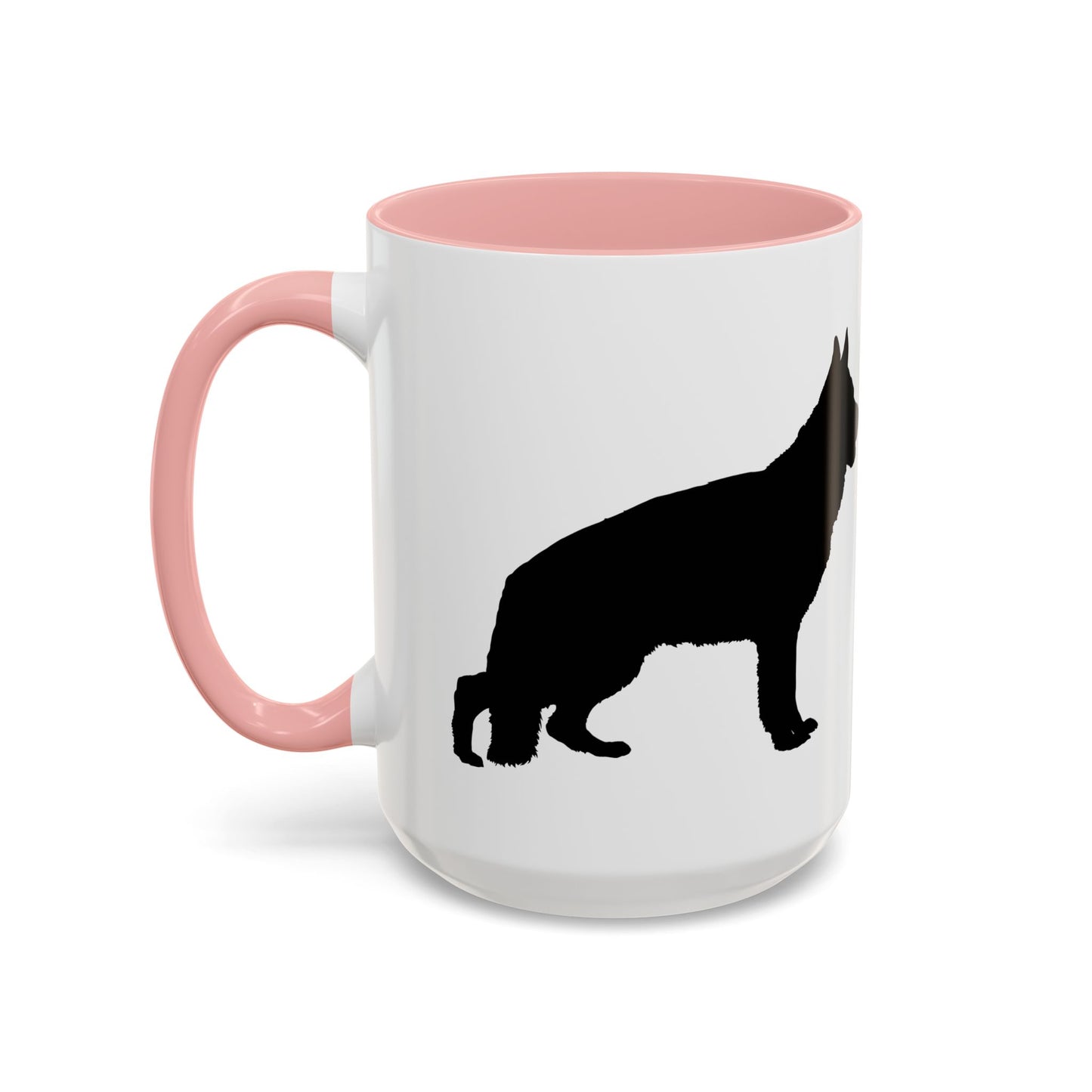 German Shepherd Silhouette 2-Tone Coffee Mug