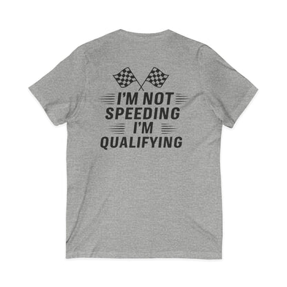 I'm Qualifying Unisex Short Sleeve V-Neck Tee