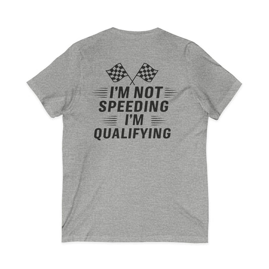 I'm Qualifying Unisex Short Sleeve V-Neck Tee