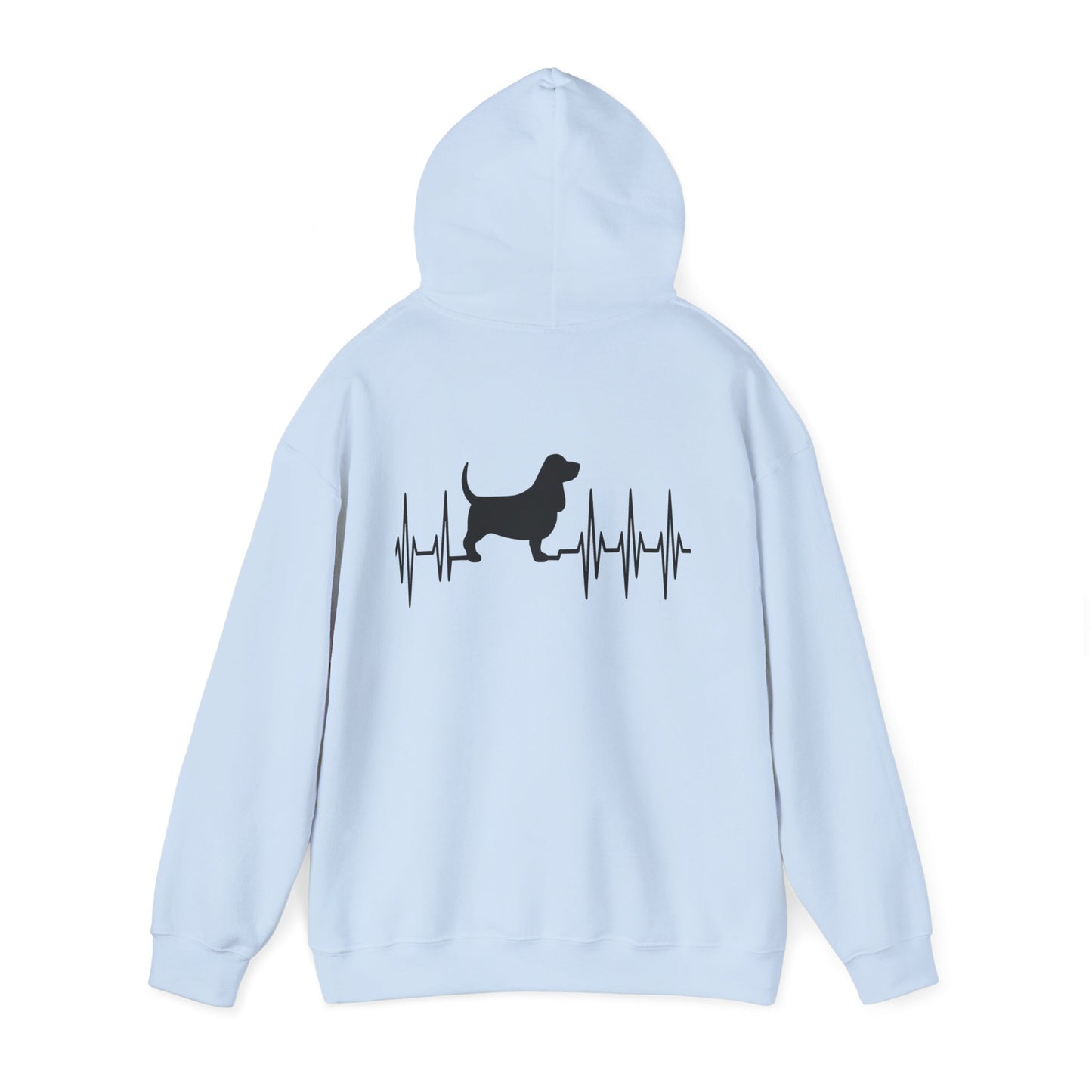 My Heart Beats For Basset Hounds Unisex Hoodie
