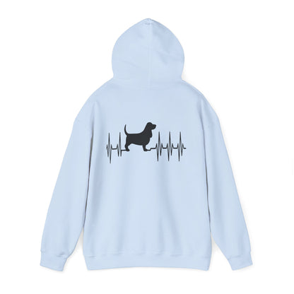 My Heart Beats For Basset Hounds Unisex Hoodie