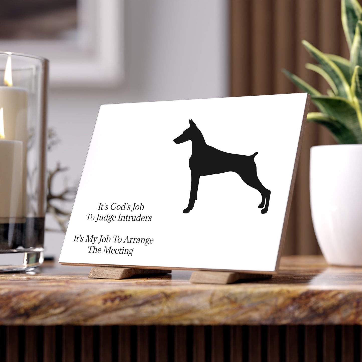 Arrange The Meeting Ceramic Photo Tile