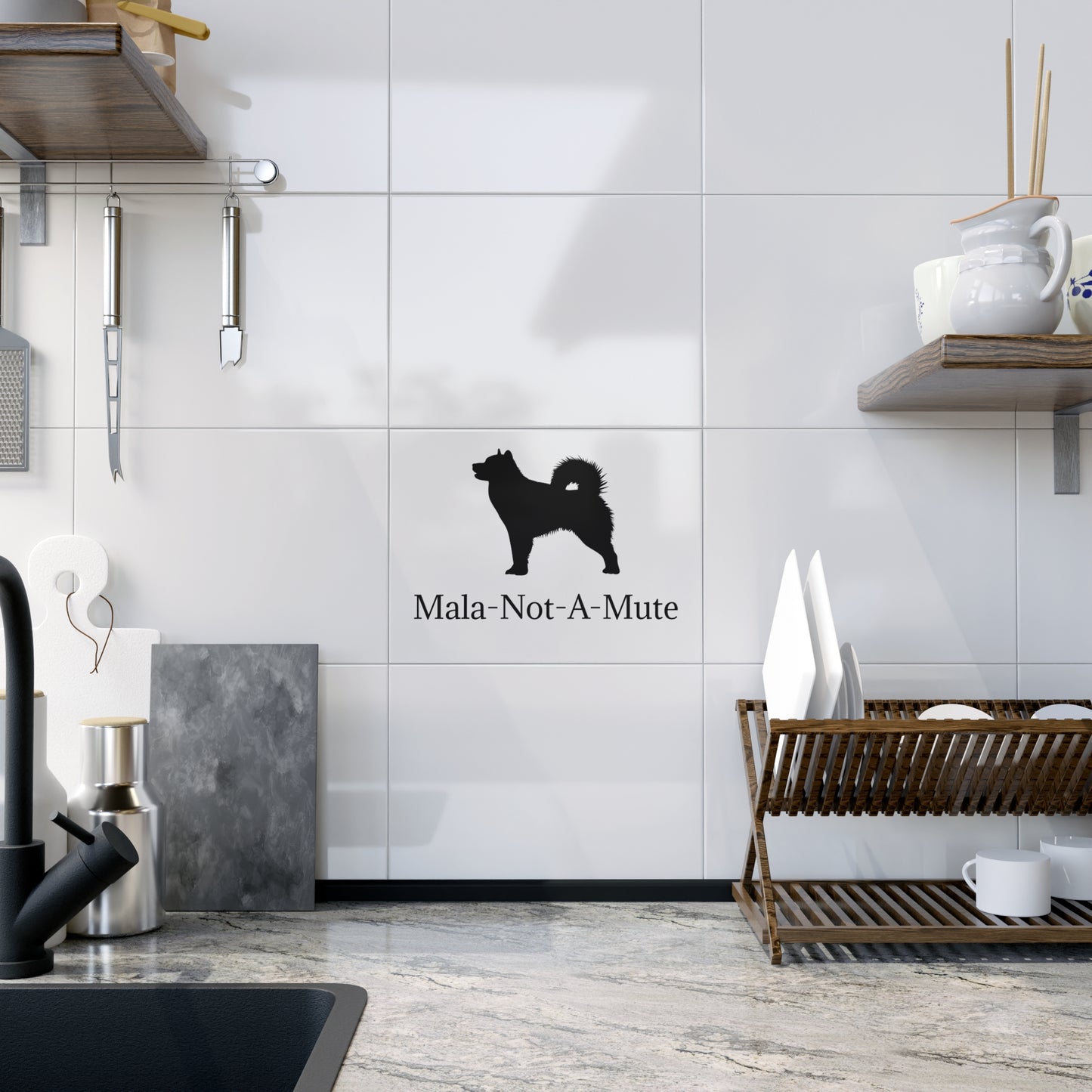 Mala-Not-A-Mute Ceramic Photo Tile