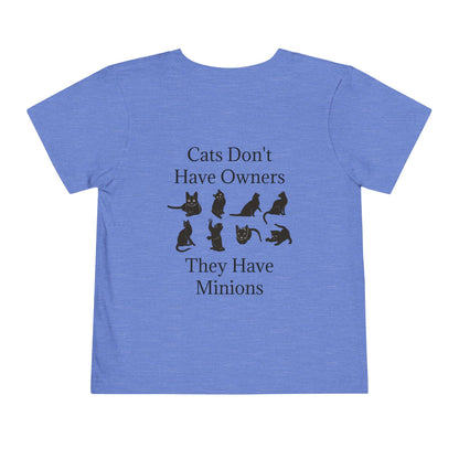 Cat Minions Toddler Unisex Short Sleeve Crewneck Tee