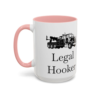 Legal H**ker Heavy Tow Truck 2-Tone Coffee Mug