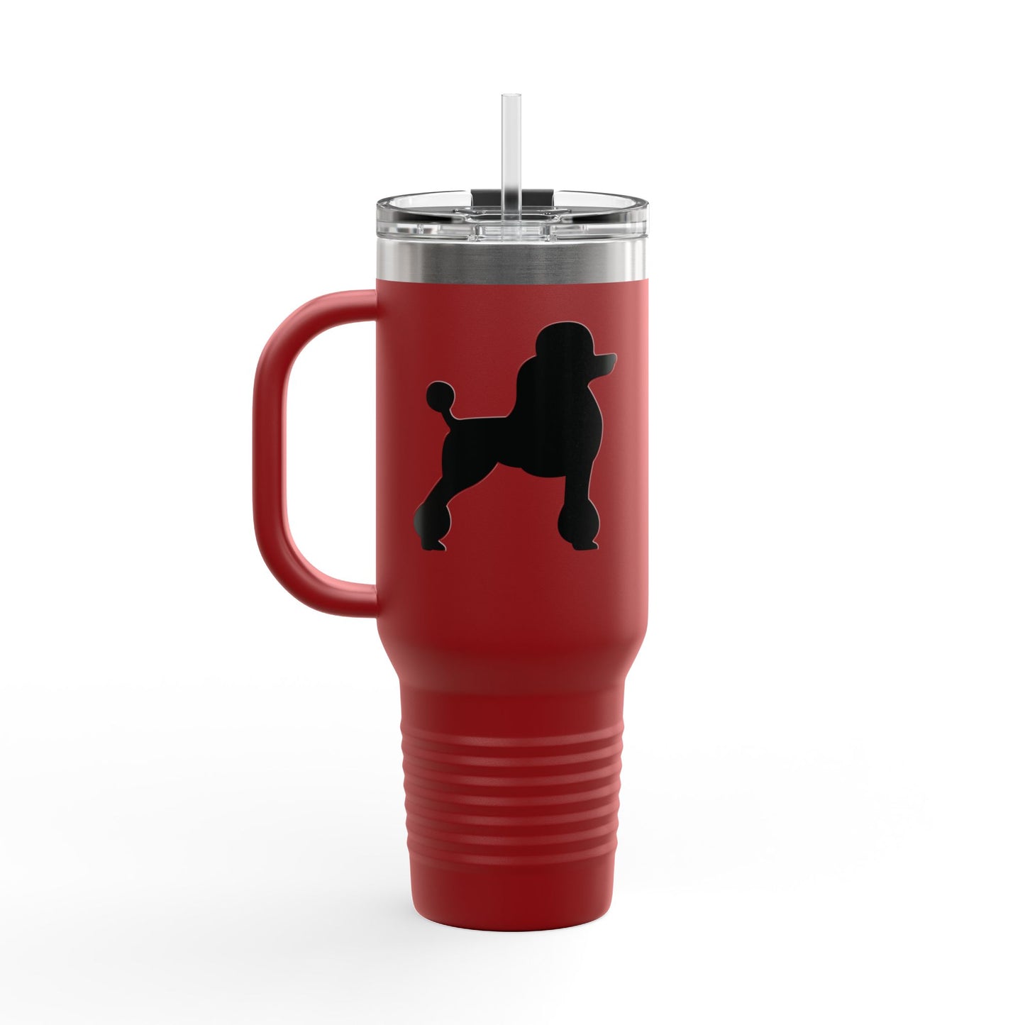 Poodle Silhouette Insulated Travel Mug