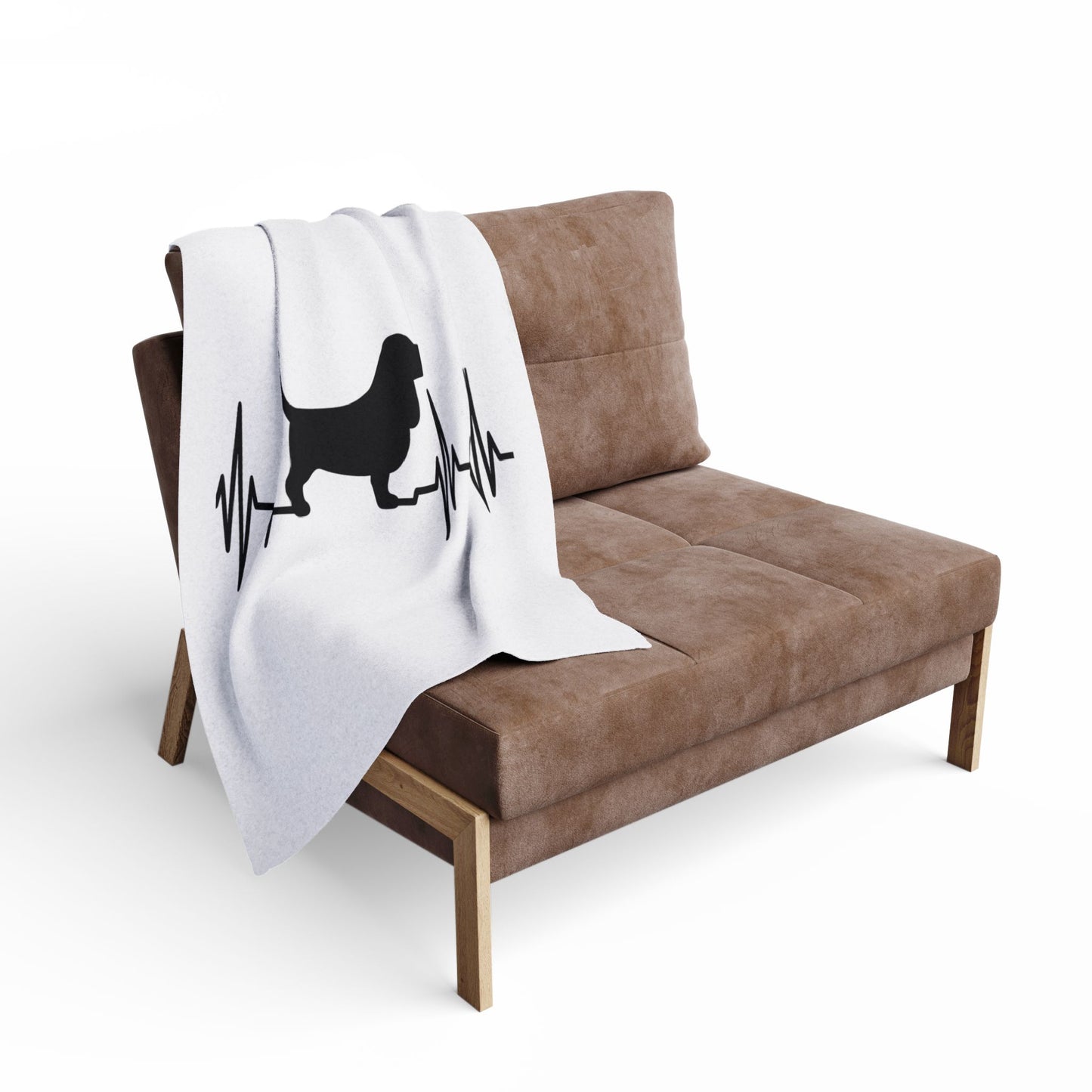 My Heart Beats For Basset Hounds Arctic Fleece Blanket