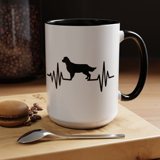 My Heart Beats For Goldens 2-Tone Coffee Mug