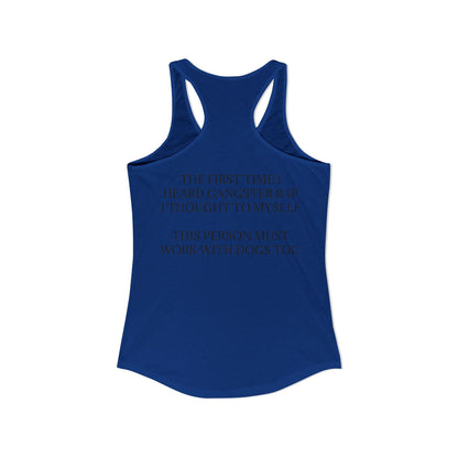 Gangster Rap Women's Racerback Tank