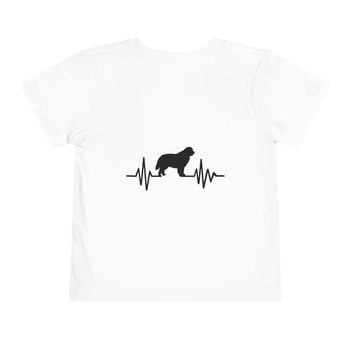 My Heart Beats For Newfies Toddler Unisex Short Sleeve Crewneck Tee